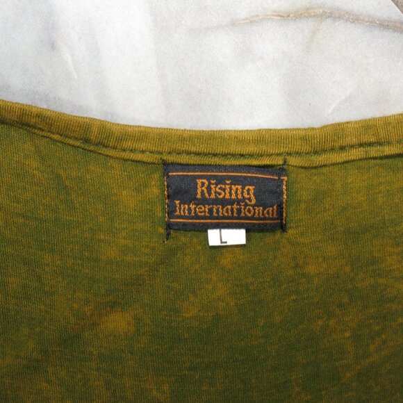 Rising International "Peace" Tie Dye Knit Tank Top Size Large - Picture 6 of 6